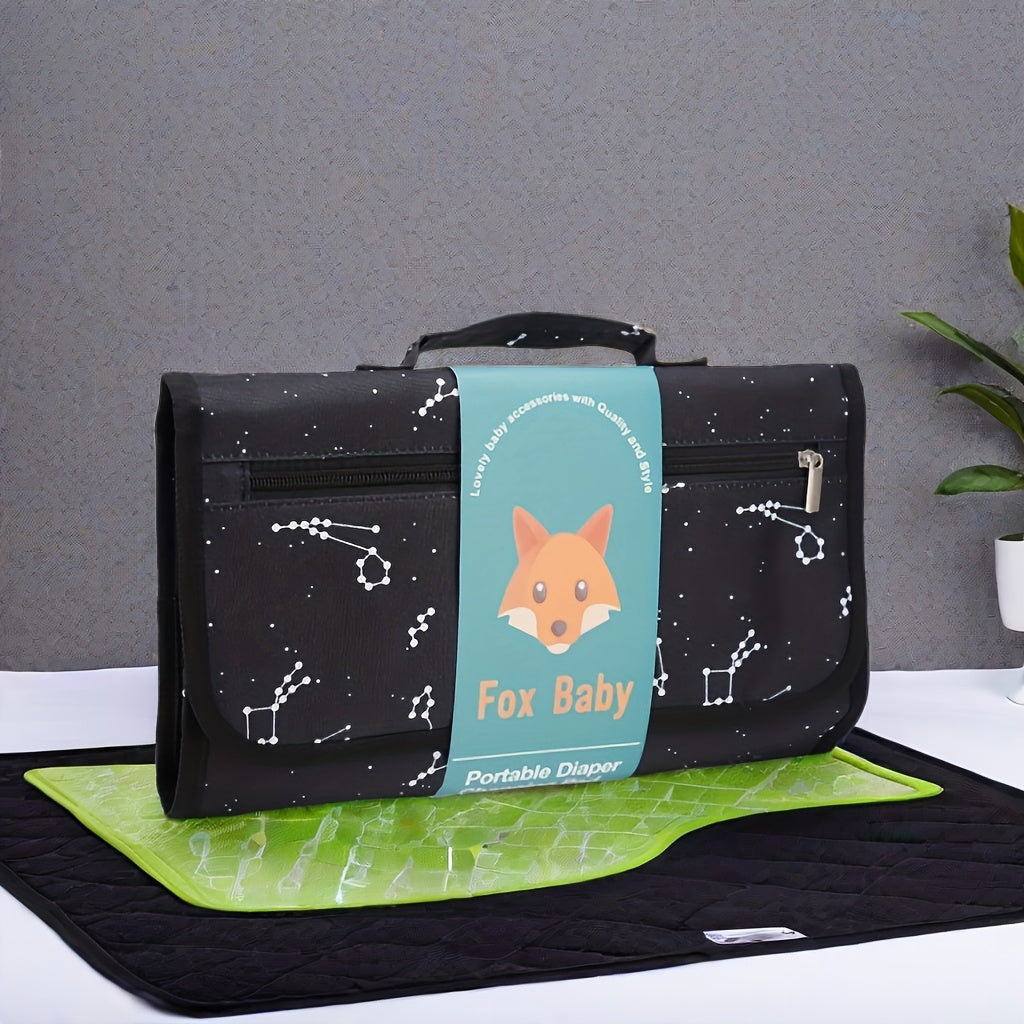 Tapis à langer portable pour sacs ou tables à langer, pratique pour changer bébé d’une main, idéal cadeau naissance ou voyage.
