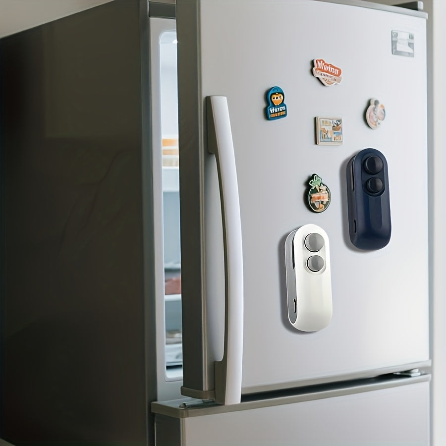 2pcs Snack Bag Sealer Set | 1 Sealer + 1 USB Charging Cable, Built-in Lithium Battery, Low Power Consumption, Hand-Press Magnetic Design, Portable for Home / Picnic / Outing / Travel, Chip &amp; Cookie Bag Sealing Tool, Quiet &amp; E