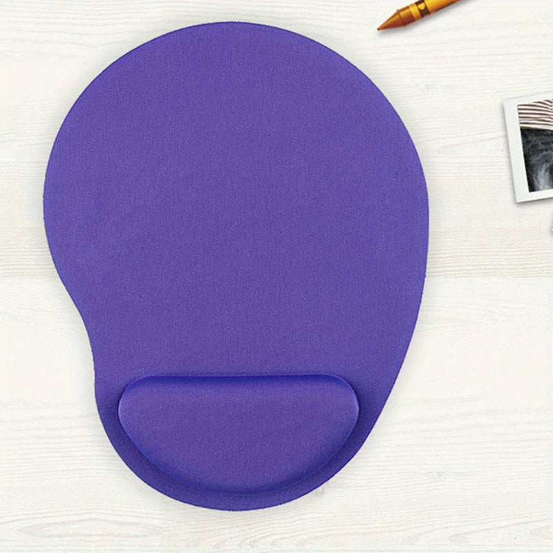 Tapis de souris en EVA avec repose-poignet en mousse mémoire, antidérapant, résistant à l’usure, confortable, léger, idéal bureau et protection des mains.