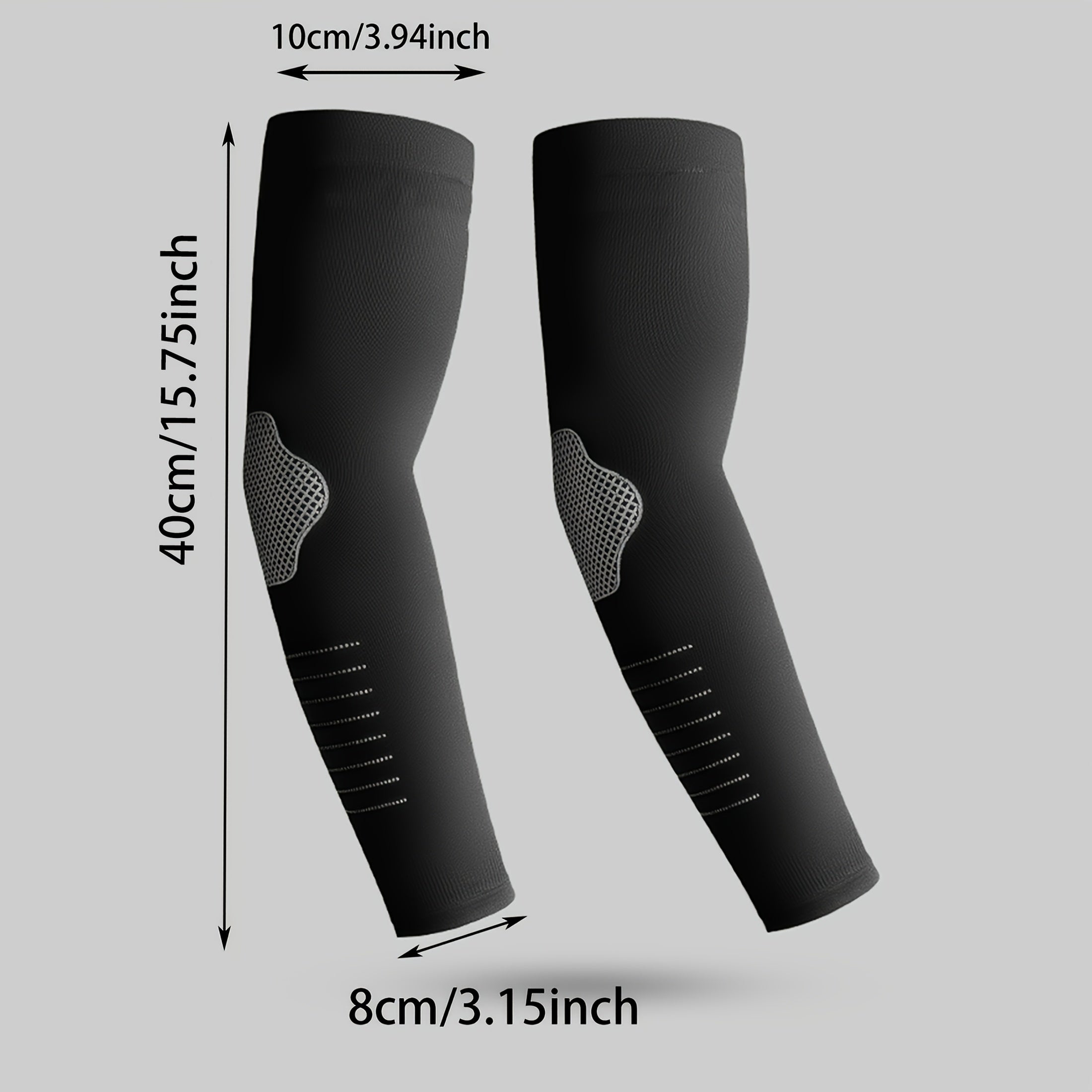 A Pair of Solid Color New High Elastic Arm Sleeves Suitable for Outdoor Sports And Daily Life