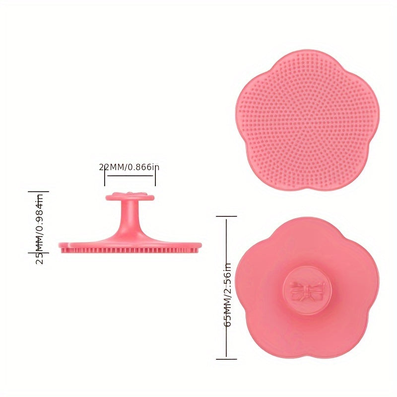 Peigne de massage en silicone doux, brosse bain et cheveux pour nouveau-nés, soin et développement, cadeau idéal pour fêtes.