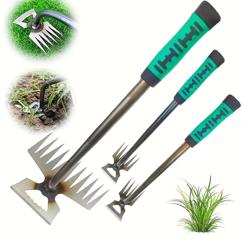 Outil de désherbage 2024 Binette ergonomique, durable pour jardinage et agriculture, idéale pour enlever herbes, entretenir jardins et embellir espaces extérieurs.