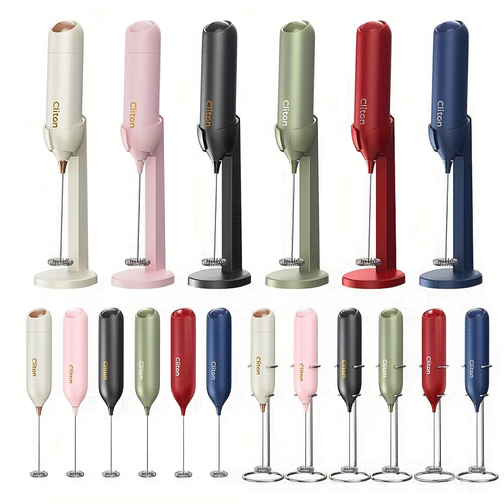 Mousseur à Lait Électrique Sans Fil : Fouet inox 304, fonctionnement silencieux, portable et compact, idéal café maison ou camping.