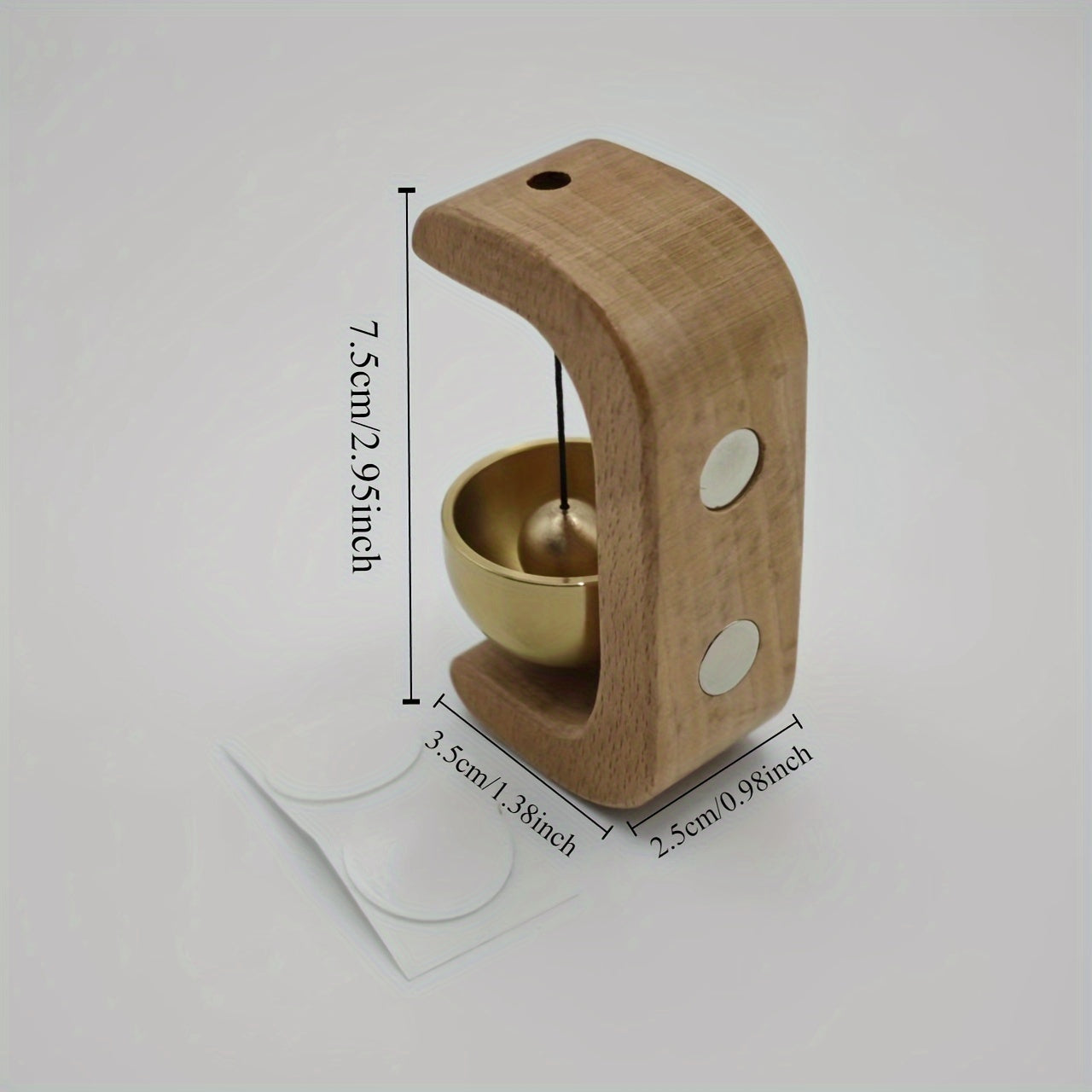 Carillon japonais classique, son apaisant, cloche en laiton, crochet bois, décor suspendu, idée cadeau originale, sans électricité.