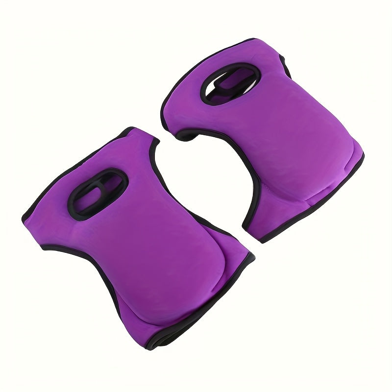 زوج من وسادات الركبة المريحة القابلة للتعديل المصنوعة من النيوبرين للحديقة - متينة، وحماية غير قابلة للانزلاق للبستنة والعناية بالحديقة