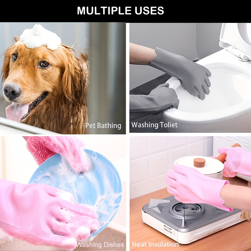 Gant de toilettage pour animaux. Élimine efficacement les poils de chiens et chats avec brosse slicker flottante.