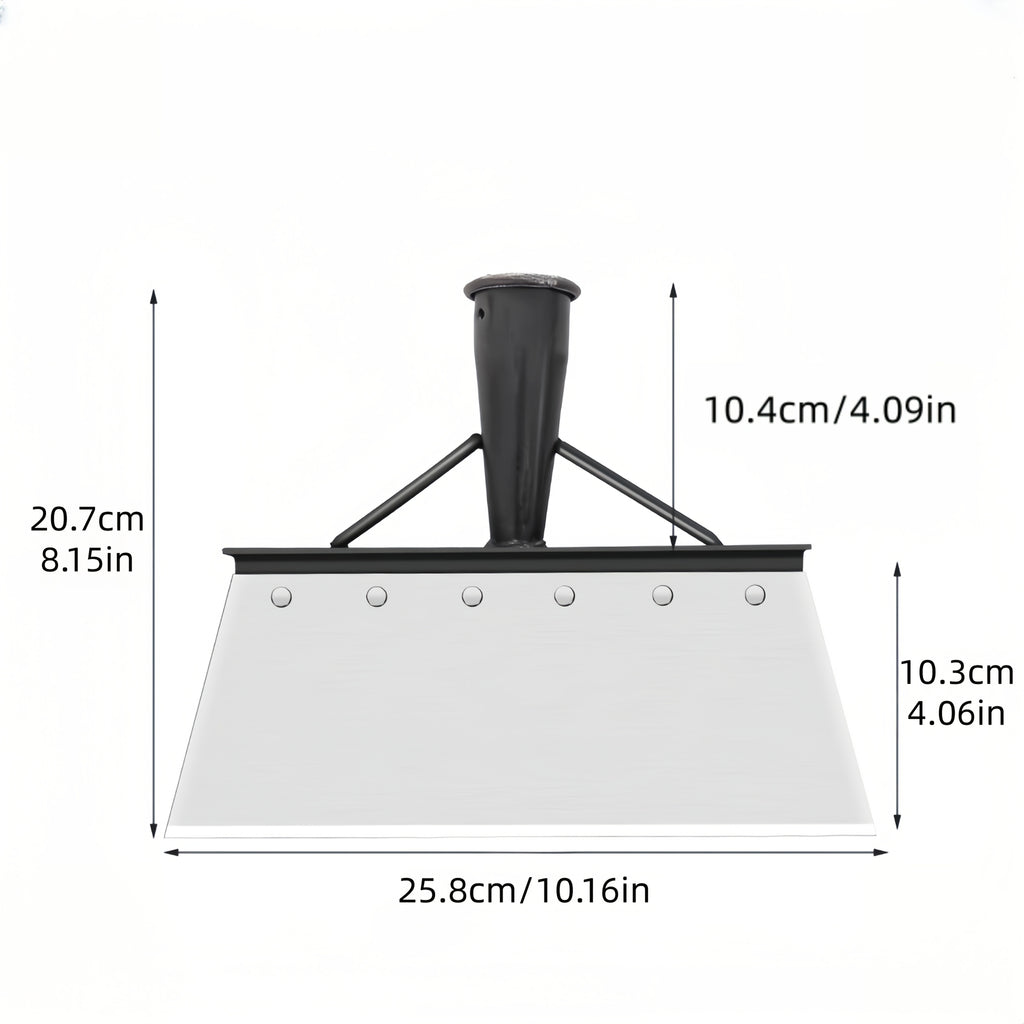 Pelle de jardin multifonction en acier Outil robuste pour gratter les murs, enlever la neige, retirer les mauvaises herbes et nettoyer jardins et fermes. (Sans manche)