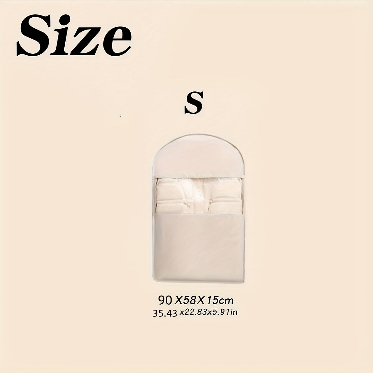 Housse suspendue compressible robuste avec fenêtre transparente, fermeture éclair et gain de place, idéale pour costumes, manteaux et vestes à domicile ou en voyage.