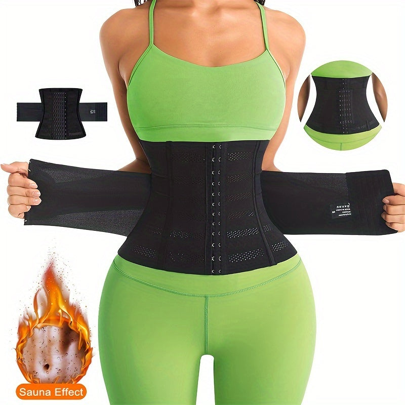 Ceinture abdominale femme, double couche renforcée, gaine de taille et body shaper, pour modeler et soutenir la taille efficacement.