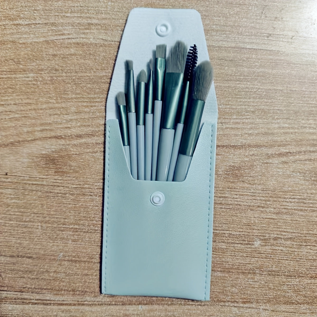 Set pinceaux maquillage hypoallergéniques en polyester, poils pour yeux, poudre et sourcils, manche ABS, kit portable pour tous types de peau.