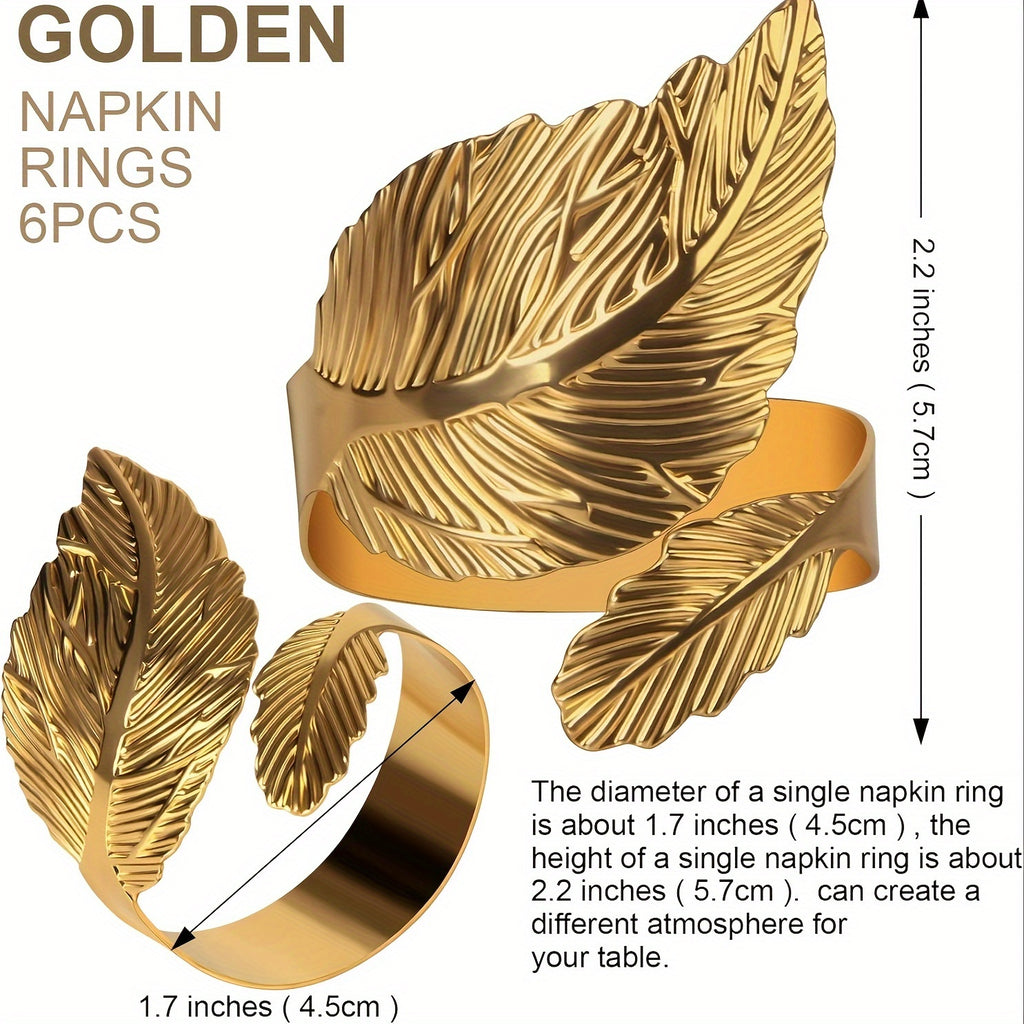 Lot VIJIV 12 pcs : 6 ronds de serviette dorés et 6 serviettes satin 17×17 cm, idéal mariages et fêtes.