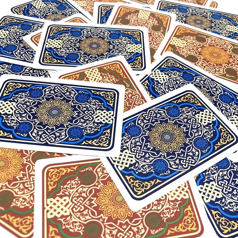 بطاقة لعب بلاستيكية عالية الجودة مقاومة للماء من البولي فينيل كلوريد قابلة للغسل شال للبالغين، هدية عيد الميلاد والهالوين وعيد الشكر وهدية الألعاب