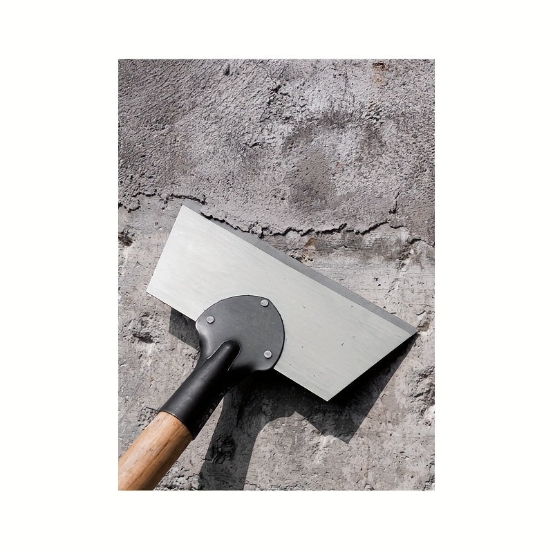 مجرفة حديقة متعددة الوظائف، مجرفة مسطحة فولاذية شديدة التحمل مع مشط بستنة لإزالة الأعشاب الضارة، وحواف العشب، والحفر، وإزالة الجليد، أداة خارجية