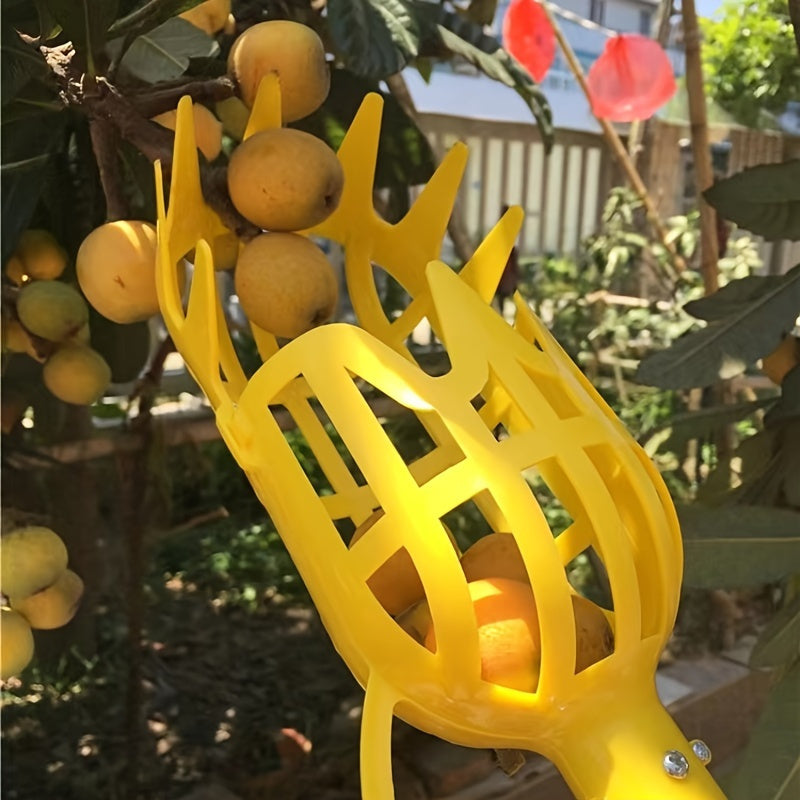 Heavy-Duty Fruit Picker Tool with Lightweight Design - Efficient Harvesting for Orchards, Farms, Gardens - Durable Construction, Easy to Use Gardening Equipment for Apples, Cherries, Peaches, Tomatoes - Ideal for Home &amp; Like