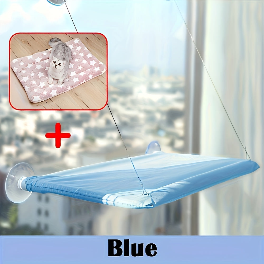 1pc Cozy Cat Window Perch - Hammock Bed for Cats, Durable PVC Material, Easy to Hang, Ideal for Sunbathing and Lounging, Provides Warmth and Comfort, Cat Hammock