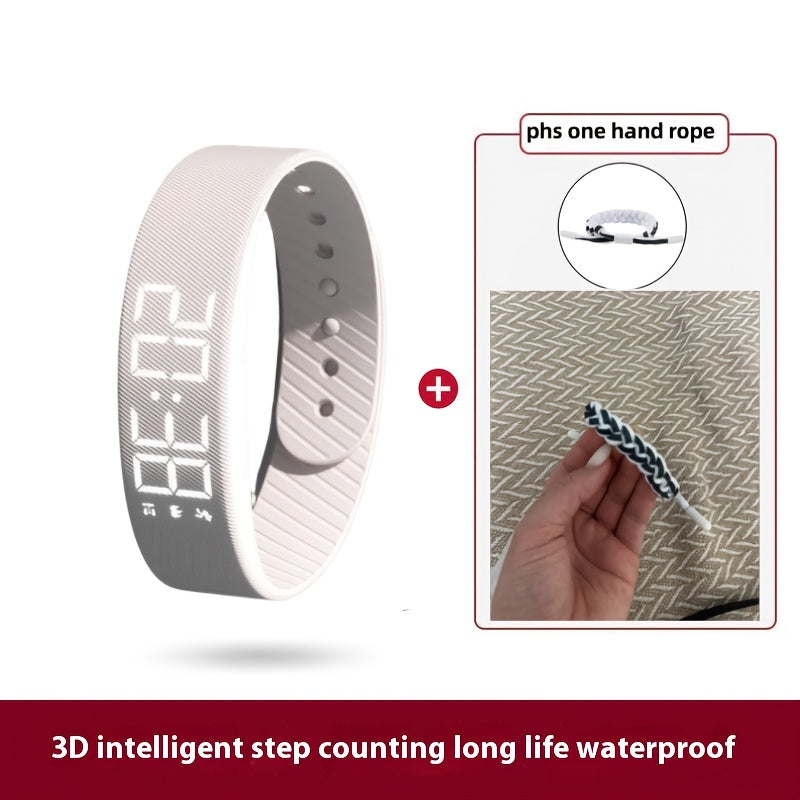 Montre électronique unisexe multifonction, bracelet silicone doux, alarme, podomètre, calories, design sportif et tendance, idéale cadeaux et toutes occasions.