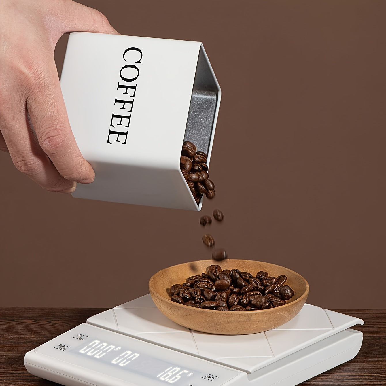 Lot de 3 boîtes de rangement métalliques noir et blanc, pour café, thé et sucre, pratique et décoratif, idéal cuisine quotidienne.