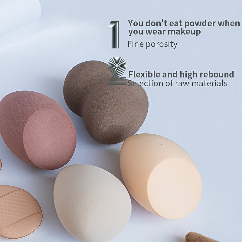 13Pcs Canned Makeup Sponge Duo, Beauty Sponges &amp; Powder Puffs, Super Soft Blender Makeup Sponge And Makeup Puff For Loose Powder Liquid - Gift Set