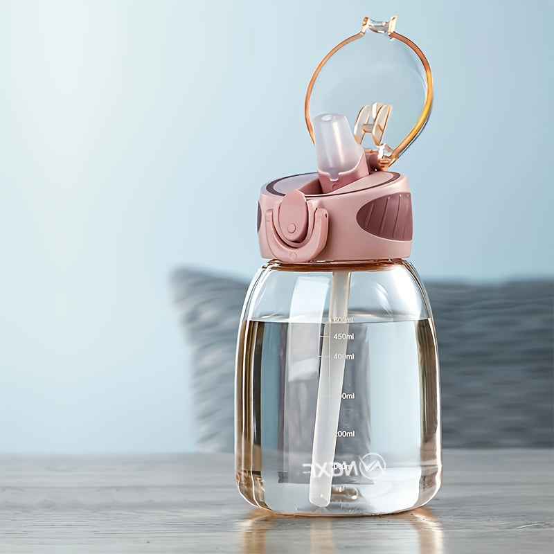 Leak-Proof Portable Water Bottle - Cute, Compact Design for Men &amp; Women, PVC-Free Plastic, Ideal for Outdoor Activities &amp; Travel
