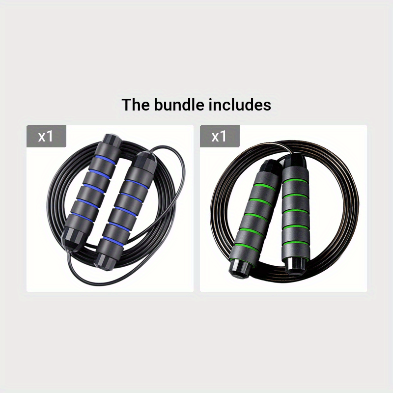 Effective Cardio Weight Loss Jump Rope - Weighted Speed ​​with Memory Foam Handle for Training