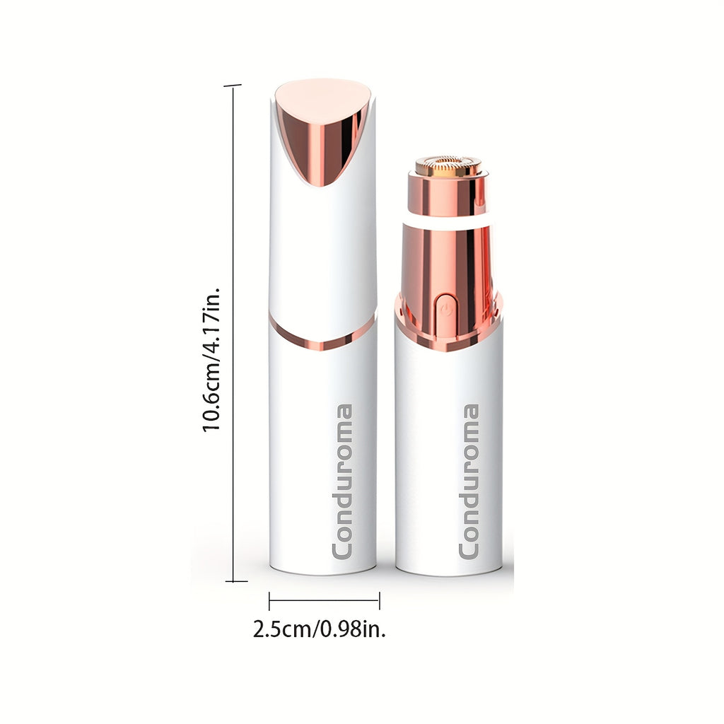 Épilateur visage LED indolore pour femmes, enlève poils du visage, lèvre supérieure, menton, bikini et duvet fin facilement.