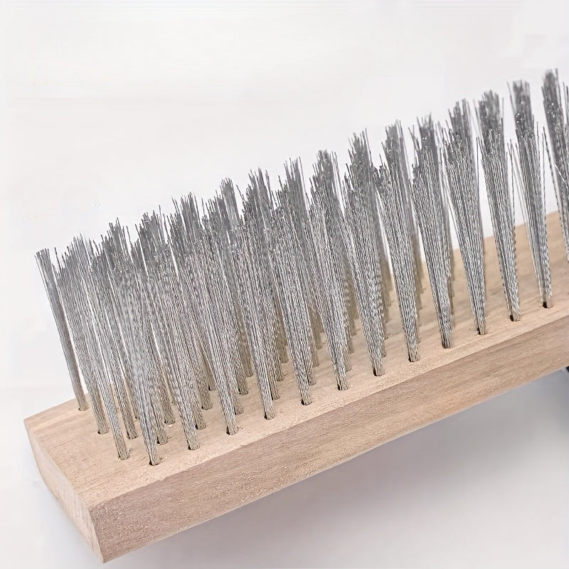 فرشاة أرضية متينة من الفولاذ المقاوم للصدأ بعرض 19.99 سم/29.97 سم - شديدة التحمل للاستخدام في الهواء الطلق والحمام والمطبخ والفناء - لا حاجة للكهرباء لإزالة الطحالب والشحوم والأوساخ - أداة تنظيف أساسية للعشب | Ergo