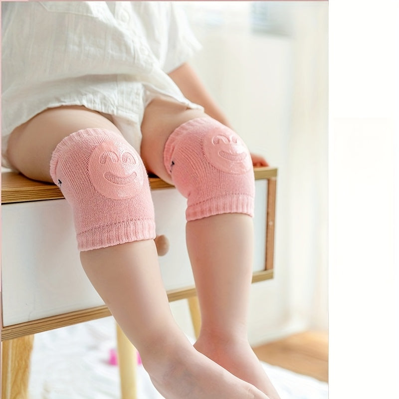 Lot de 2 genouillères pour enfants, antidérapantes et anti-chute, idéales pour apprendre à marcher ou ramper, tailles 0-3 ans.