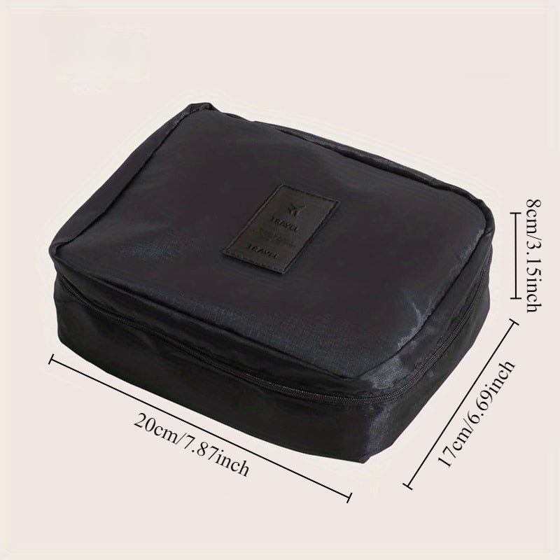 Trousse de toilette portable, idéale pour maquillage, rangement voyage, organisation des accessoires et produits de beauté au quotidien.