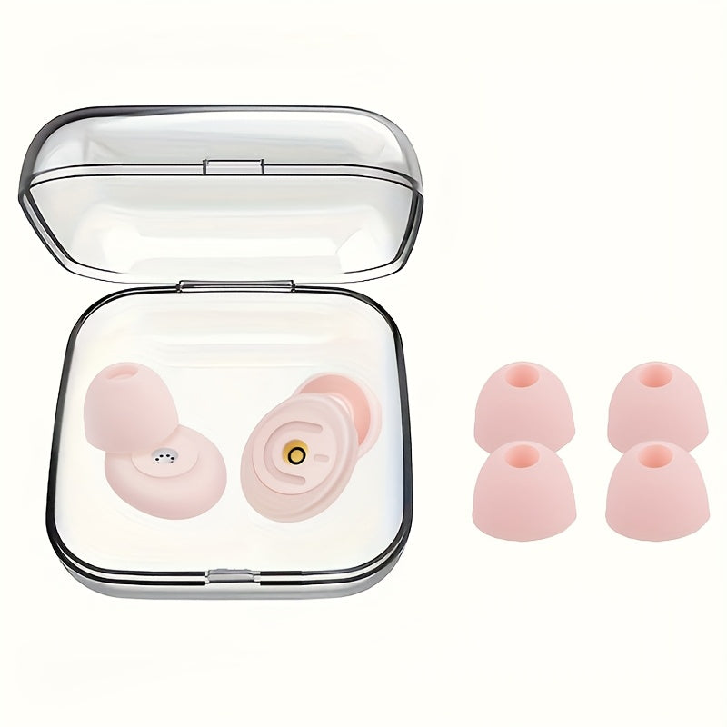 Bouchons d’oreilles isolants, réutilisables, 3 tailles incluses, confortables et durables, avec étui, parfaits pour concerts, sommeil et activités.
