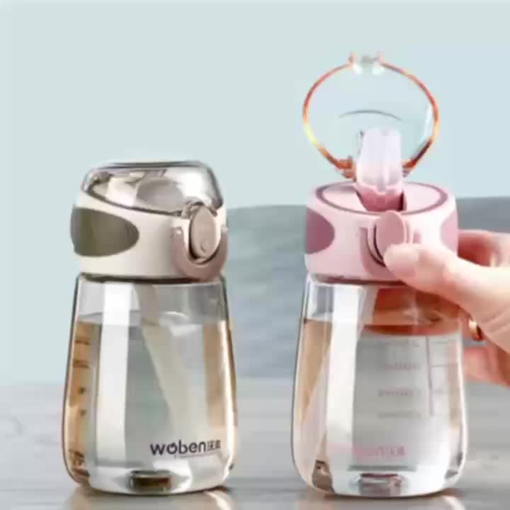 Leak-Proof Portable Water Bottle - Cute, Compact Design for Men &amp; Women, PVC-Free Plastic, Ideal for Outdoor Activities &amp; Travel