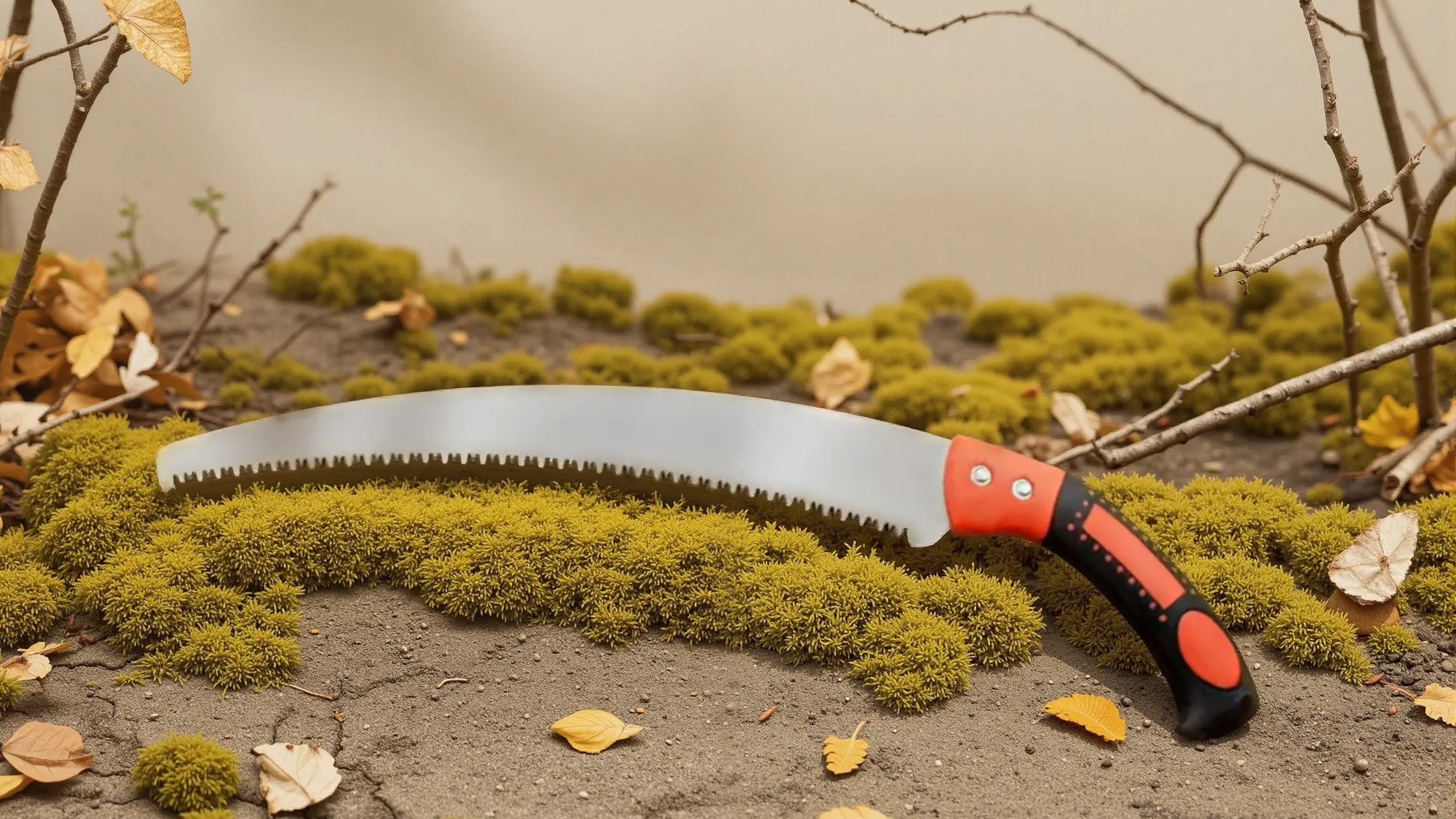 3-Sided Sharp Tooth Pruning Saw - Heavy-Duty Metal Construction for Lawn &amp; Garden Maintenance, Fruit Tree Trimming, Outdoor Use - Ergonomic Handle for Precision Cutting, Trimming Saw, Garden Maintenance, Sleek Metallic Finish