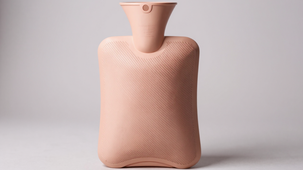 Bouillotte peluche douce avec doublure PVC, soulage cou, dos, épaules, jambes et douleurs menstruelles ; format confortable 500/1000 ml.