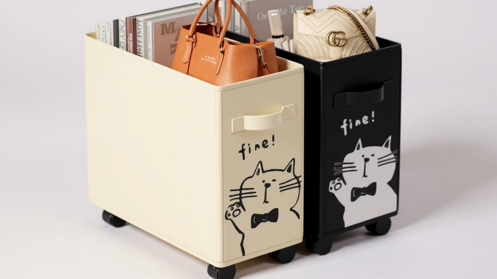Chariot de rangement mobile sous bureau, idéal pour organiser le bureau, pratique et parfait comme cadeau pour toutes occasions.