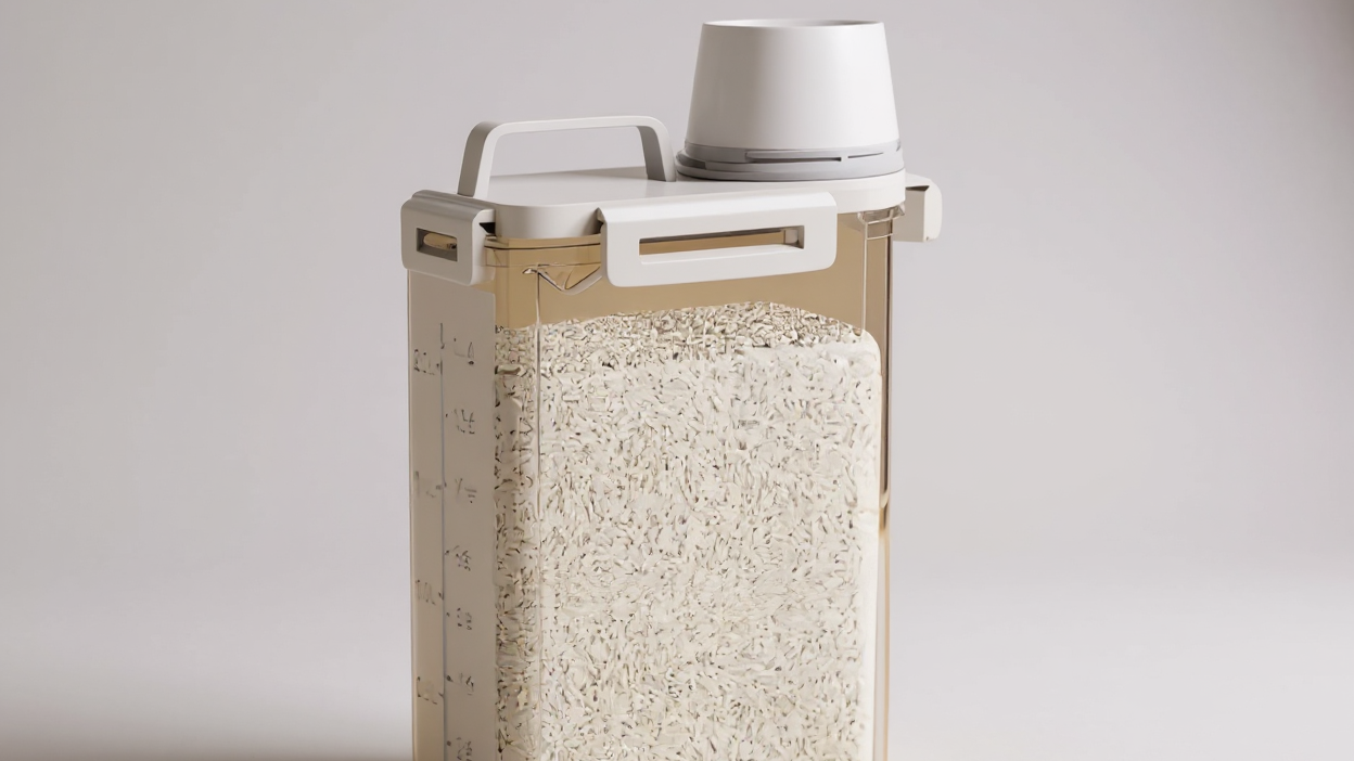 Insect-proof And Moisture-proof Sealed Storage Box For Grains, Nuts, Flour &amp; Rice, Kitchen Organizers And Pantries, Kitchen Accessories, Portable Leak-proof Food Storage Box With Lid