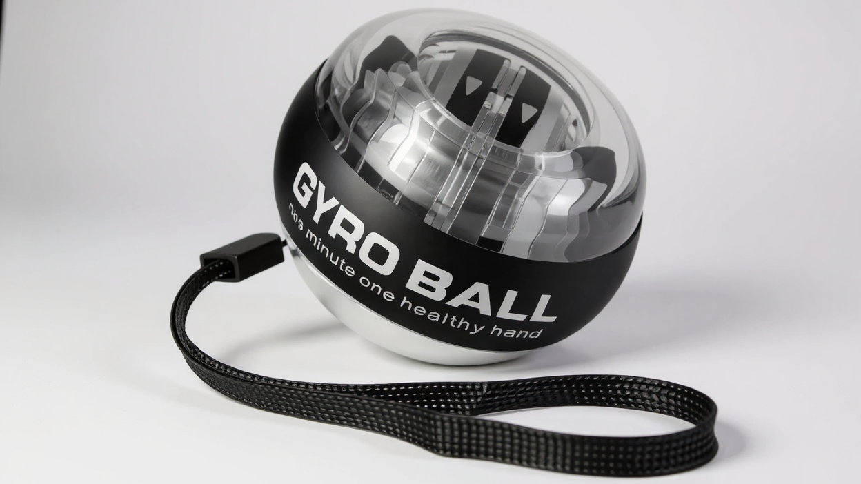 Gyroball, entraîneur de force pour poignets, bras et doigts, portable et durable, idéal pour les exercices musculaires et de rééducation.