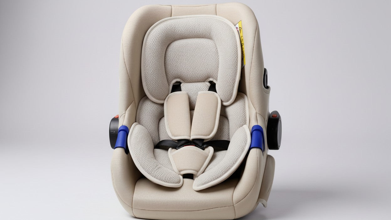 Coussin 3D respirant pour enfants, ergonomique et rembourré, compatible poussettes, sièges auto et chaises hautes, portable et confortable, couleurs mixtes.