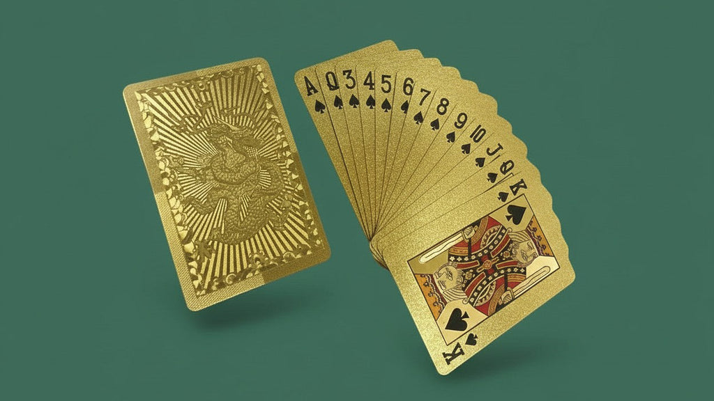 1 Set Matte Golden Dragon PVC Playing Cards - Durable Hardened Deck for Valentine'S Day, Thanksgiving, Christmas, Halloween &amp; New Year Celebrations - Elegant Design with Intricate Patterns, Perfect for Parties &amp; Gatherings, F