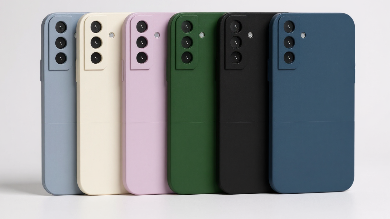 Coque classique unie pour Samsung Galaxy, ultra-fine, souple et résistante aux chocs, compatible avec plusieurs modèles S20 à S25 Ultra et FE.