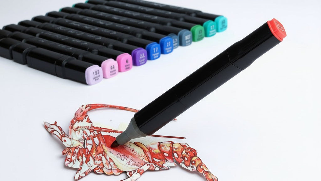 30pcs art grade oily double headed marker suit is a must for painting lovers. Cartoon sketch is super awesome! Halloween, Christmas, birthday gifts, professional artistic purposes