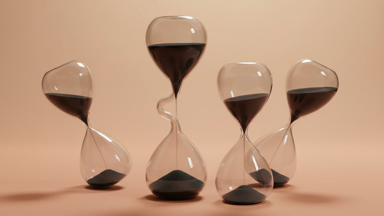 ساعة رملية سوداء بتصميم منحني، إكسسوار ديكور منزلي عصري، ديكور طاولة بسيط، ساعة رملية جمالية، ديكور مكتب عصري قابل للتجميع - مناسب لغرفة المعيشة، غرفة النوم، الدراسة، المكتب - ديكور داخلي وخارجي، بدون كهرباء