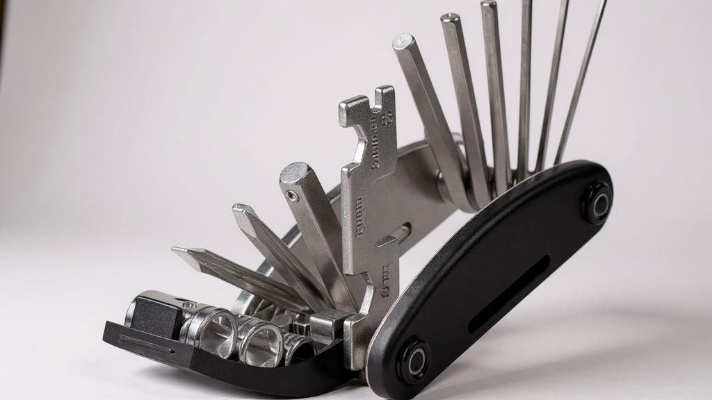 Tournevis Pliable Multifonction : Clés hexagonales universelles, compact et robuste, parfait pour réparations domestiques et entretien vélo précis.