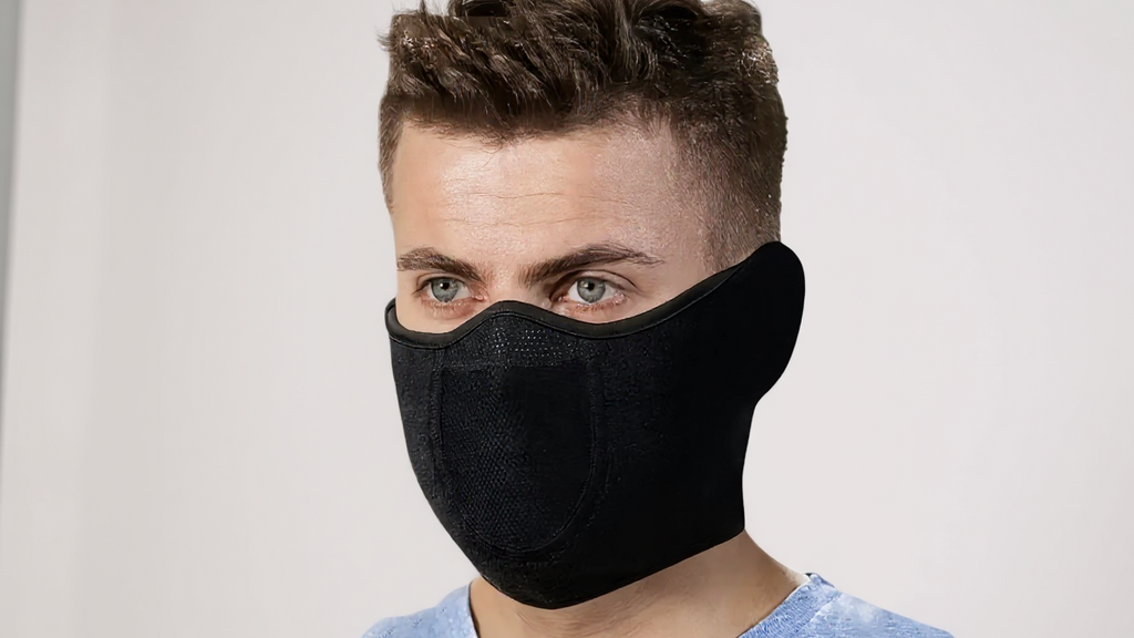Masque d’hiver pour protection contre le vent et le froid, idéal pour moto, vélo, ski, randonnée et alpinisme, offrant confort et chaleur.
