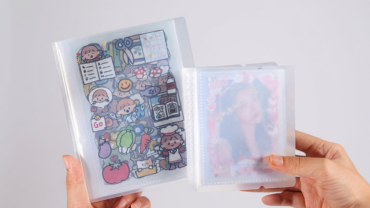 Album de rangement 40 pièces grande capacité pour autocollants, photos, cartes et notes adhésives, idéal pour maison, bureau, école et voyage.