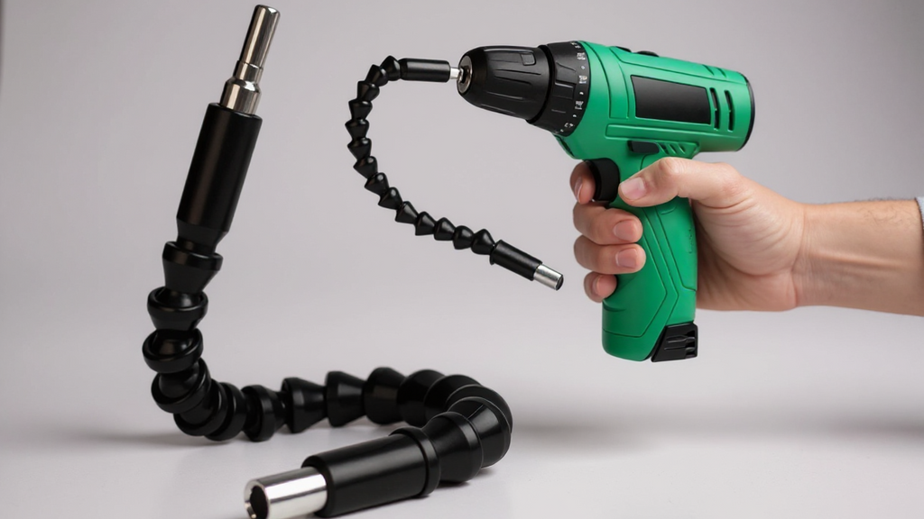 1pc Electric Drill Universal Joint - Orange, Universal Soft Shaft, Electric Screwdriver Drill Bit Extension Holder, Hand Drill Connecting Rod, Multi-functional Flexible Drill Bit Holder - For DIY Enthusiasts &amp; Professionals -