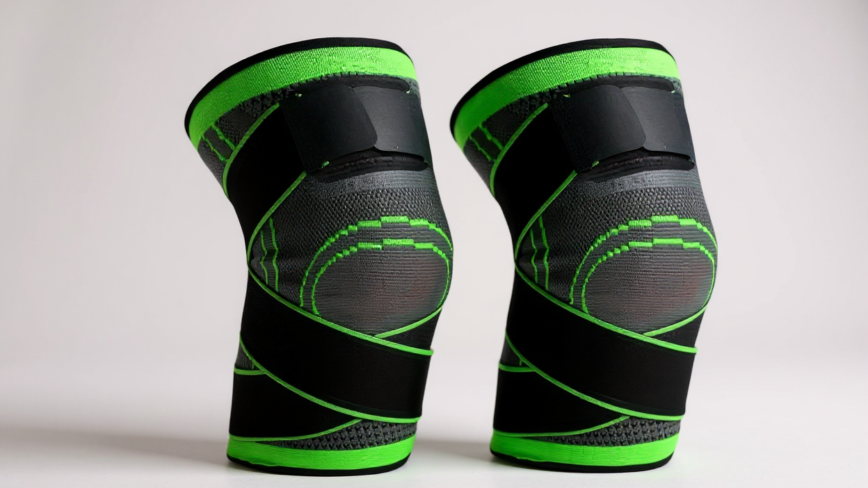 2 genouillères ajustables Optima, soulagement arthrite, confort amélioré pour course, vélo et exercices, hommes et femmes.