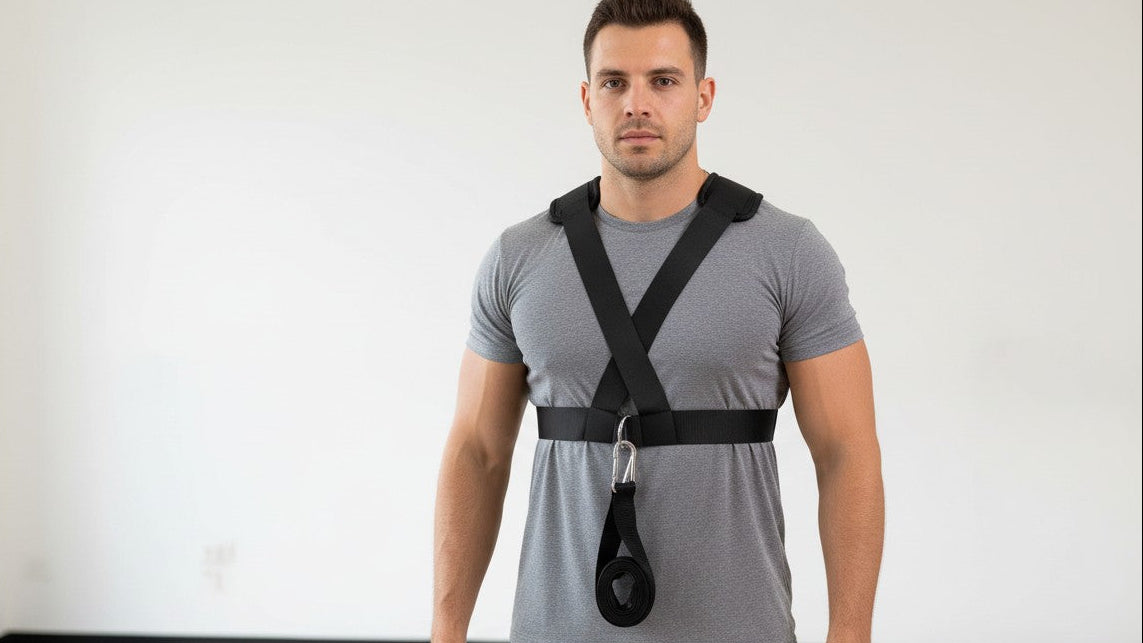 Ceinture de Fitness avec Bandes et Harnais : Pour force, vitesse et agilité, améliore performance athlétique et objectifs fitness rapidement.