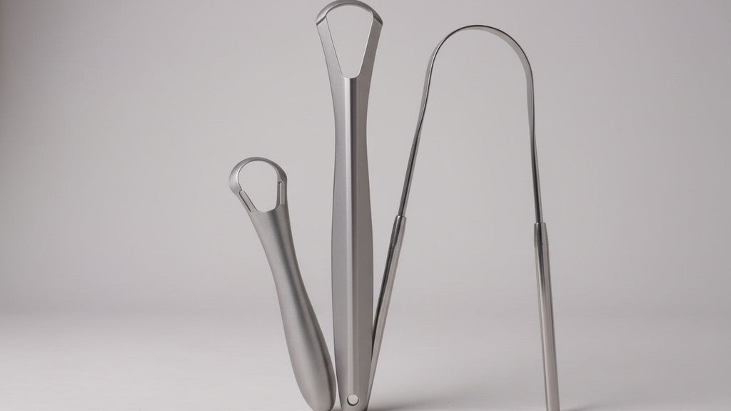 3pcs Stainless Steel Tongue Scraper Set, Dual-Sided Oral Hygiene Tool, Easy to Clean &amp; Portable, Halloween Gift