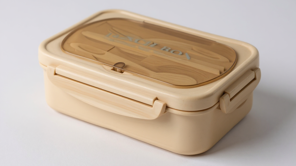 4-Compartment Insulated Lunch Box - Microwave Safe, Colorful Design, Perfect for Students &amp; Office Workers, Ideal Gift (Random Font Color), Student Lunch Box | Vibrant Design | Sustainable Plastic,Back to School