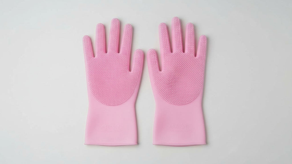 Gant de toilettage pour animaux. Élimine efficacement les poils de chiens et chats avec brosse slicker flottante.