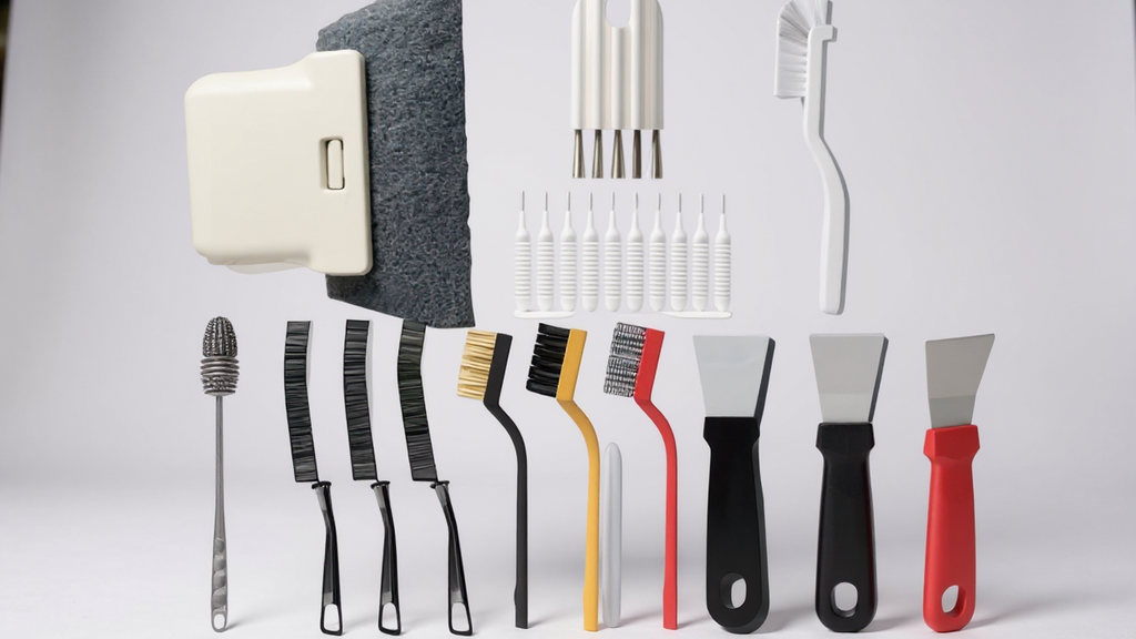 Lot de 22 brosses de nettoyage pour espaces étroits, idéal pour bouteilles, gobelets, salle de bain, toilettes et fenêtres, poils durables et manches longs.